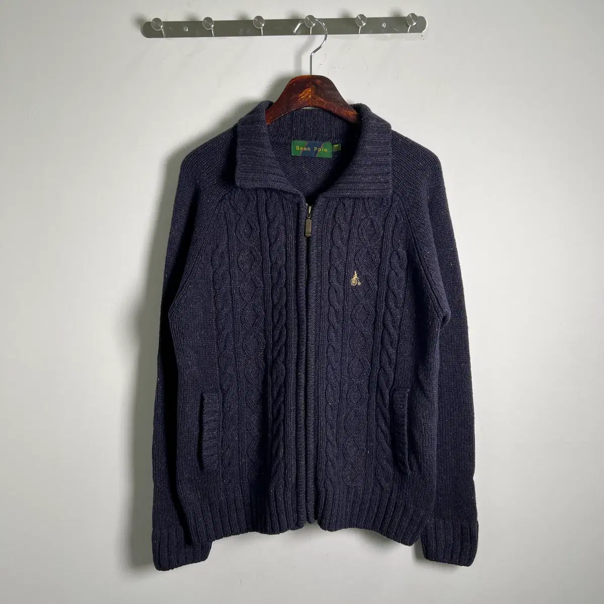 BEANPOLE 빈폴 케이블 니트 집업 가디건 100