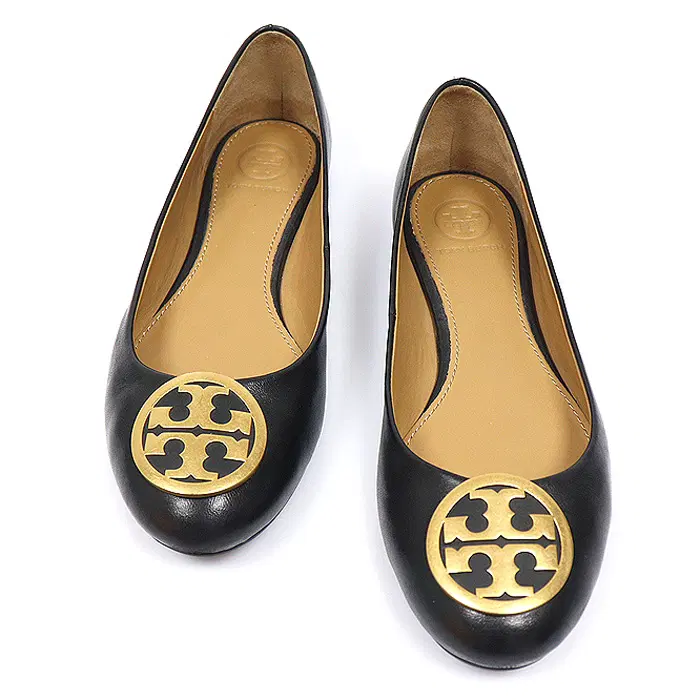 Tory Burch(토리버치) 52785 블랙 나파 레더 벤톤 발레리나 여성 플랫슈즈 6 MEP39432TB