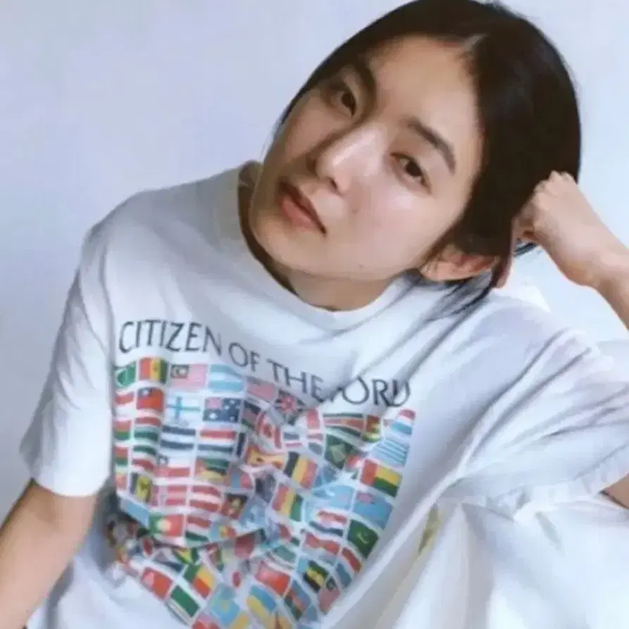 아리하라 미유키 만국기 빈티지 티셔츠 빈티지티