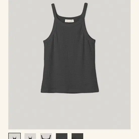 스무드무드 kind sleeveless charcoal