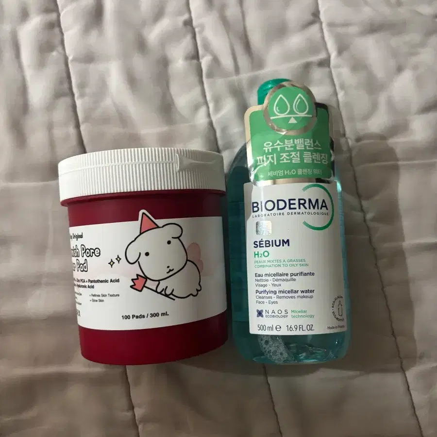 바이오더마 클렌징 워터 500ml + 코스알엑스 모공패드