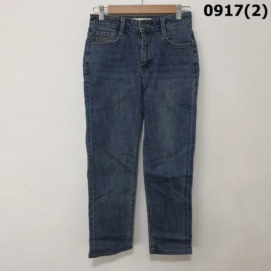 플랙 데님 팬츠 블루 26