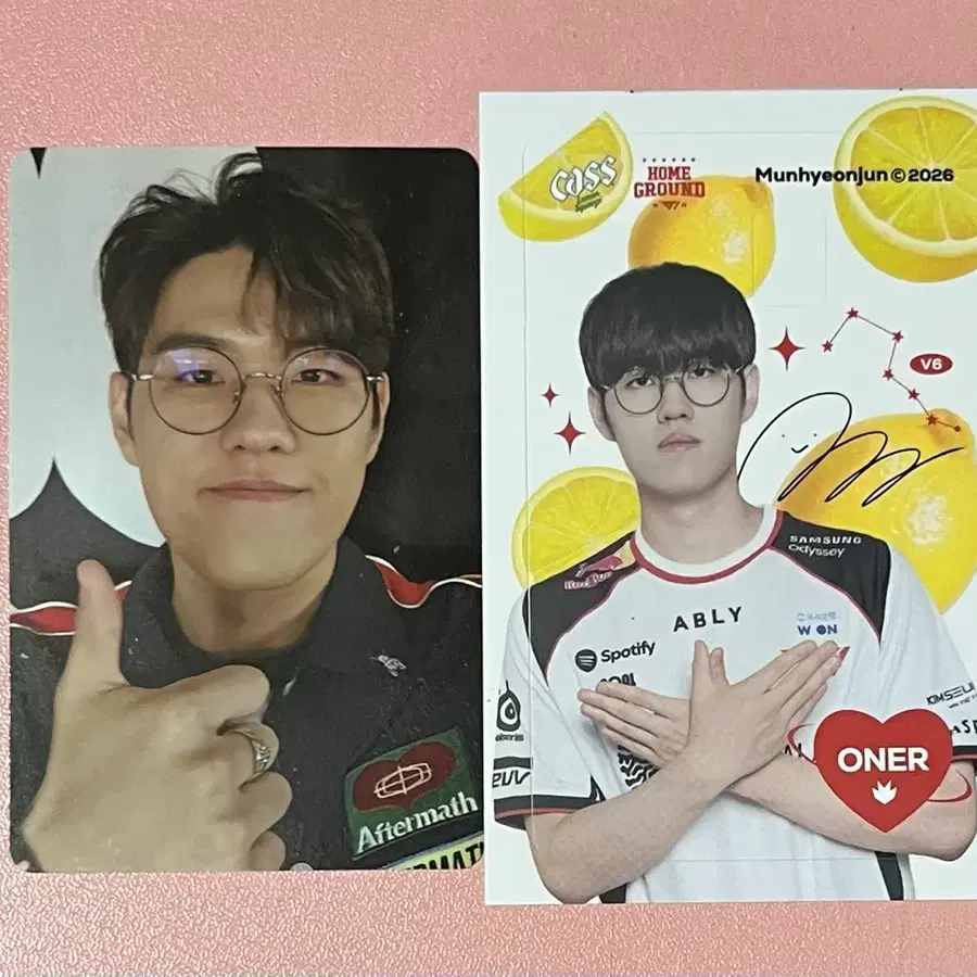 T1 오너 포토카드 + 카스 스티커