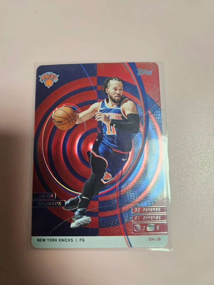 nba)제일런 브런슨 2025 탑스 Match Attax 스코어링 히어로