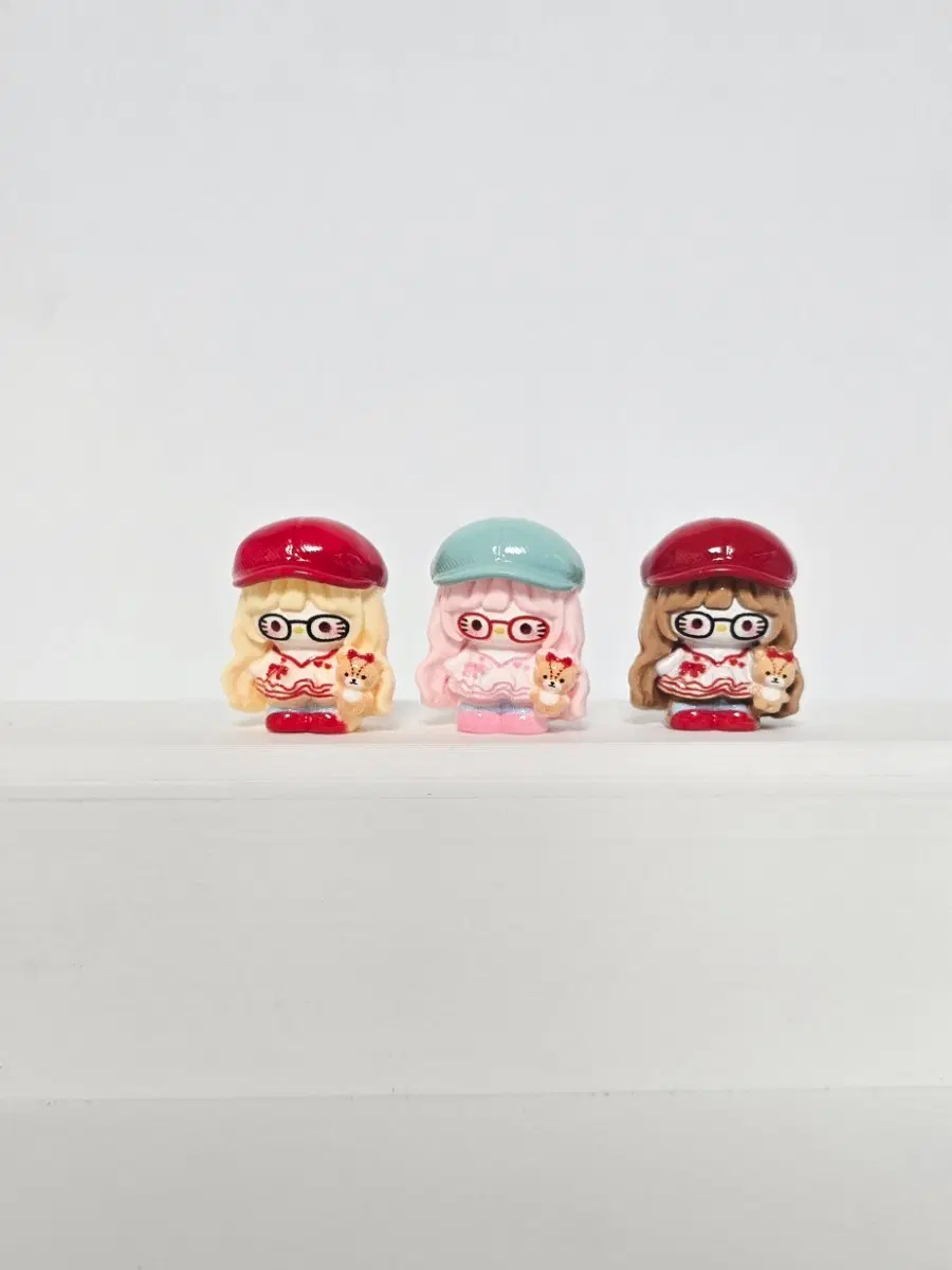 키티 베레모 3종 피규어 세트