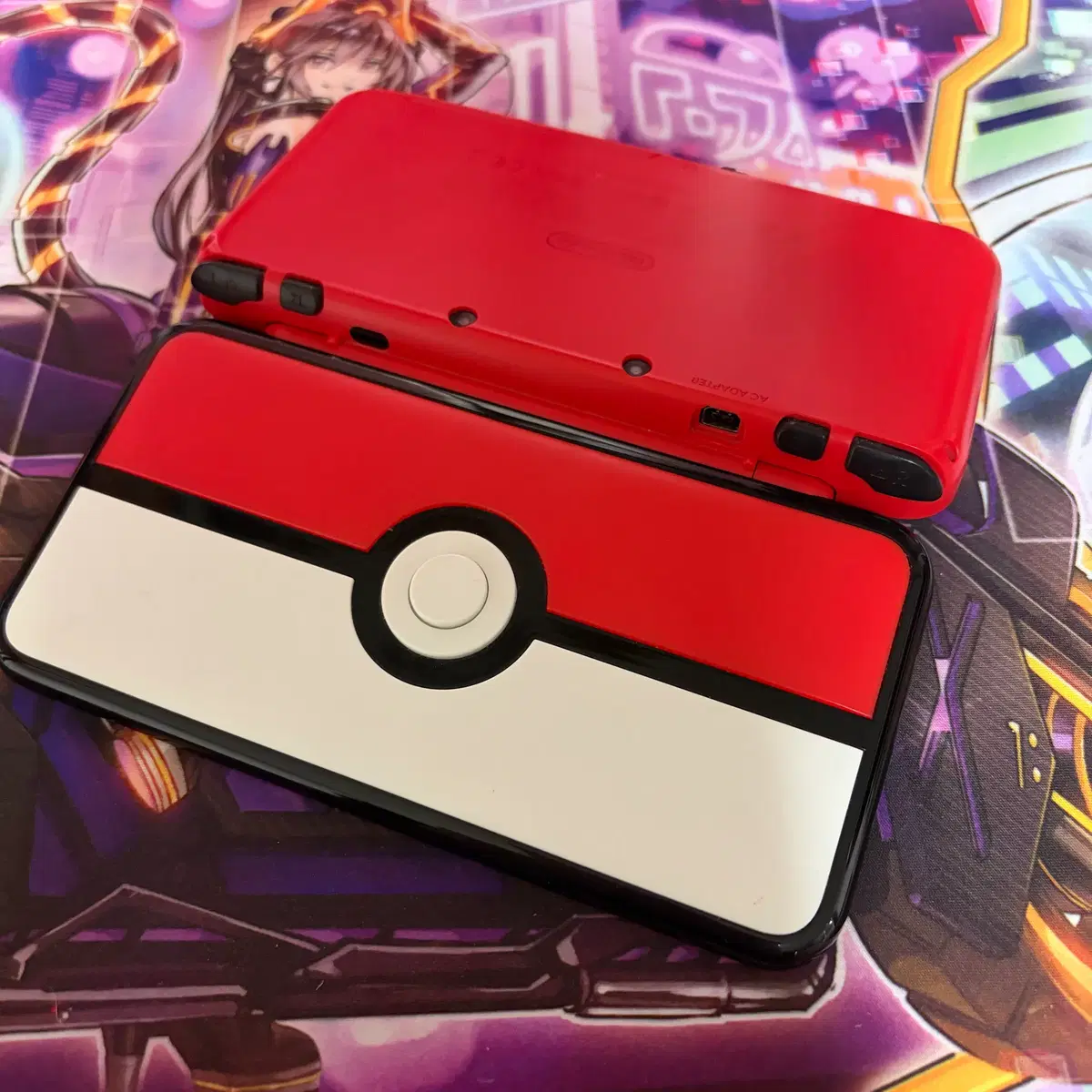 닌텐도 2DS XL 몬스터볼 에디션 게임 순정(뱅크,금,은,스포츠)내장