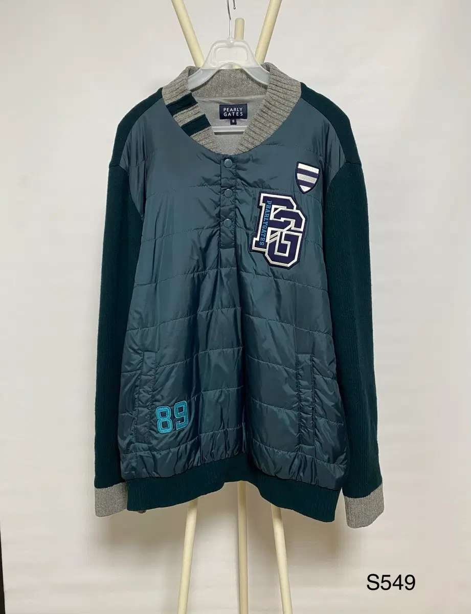 Pearly Gates 파리게이츠 골프웨어 퀼팅 니트 배색 점퍼 6 (105/XL)