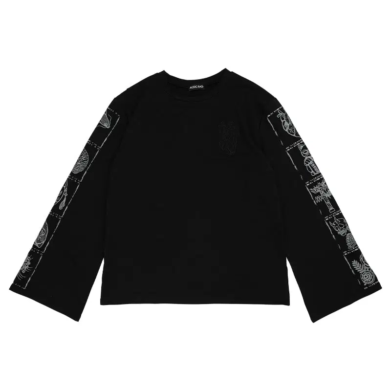ACDC RAG 가라쿠타 긴팔 티셔츠 BLACK/GRAY ONE SIZE