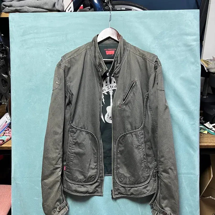 리바이스 Levis 라이더 자켓 빈티지 워싱 바이커 자켓