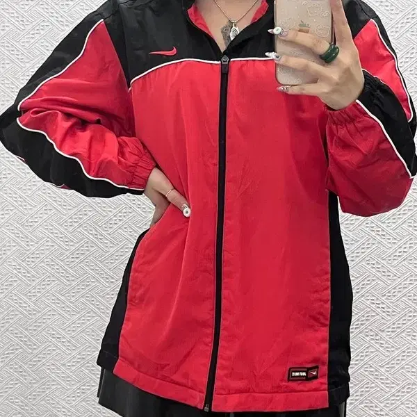 나이키 올드스쿨 레트로 빈티지 배색 바람막이 자켓 100 C14882