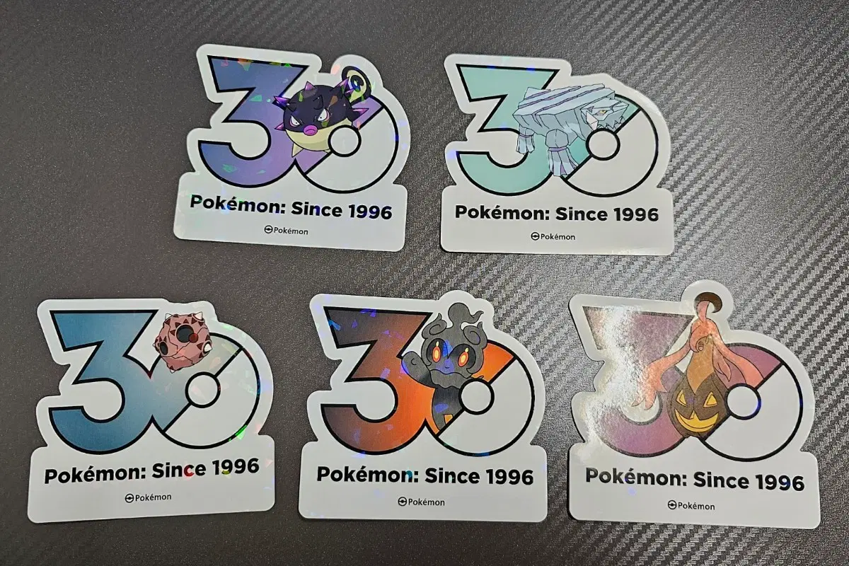 포켓몬 30주년 스티커 침바루 크레베이스 메테노 마샤도 펌킨인