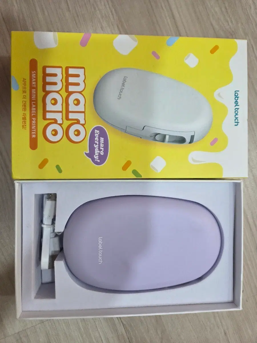 라벨터치 마로마로 라벨 프린터 라벤더