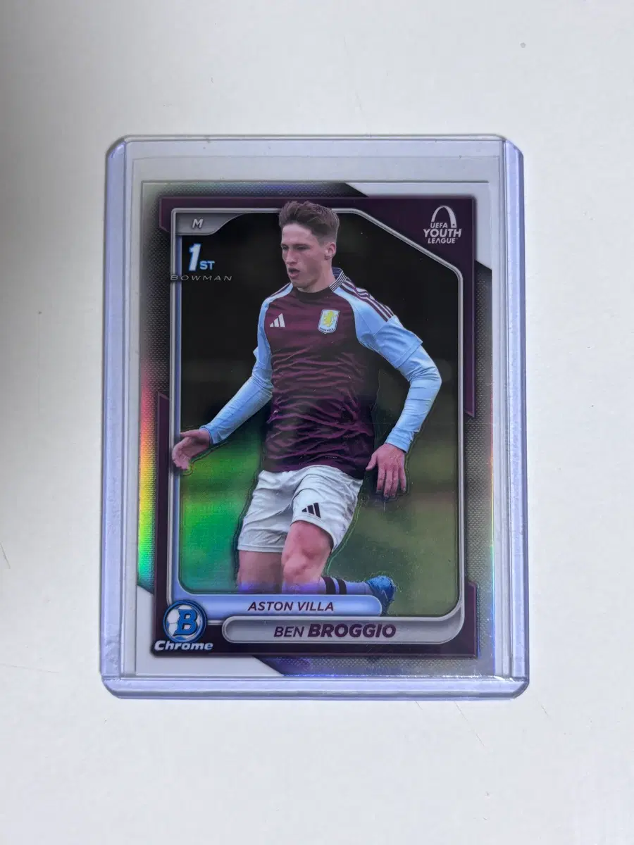 아스톤 빌라 바우만 퍼스트 벤 브로지오 루키 축구 카드