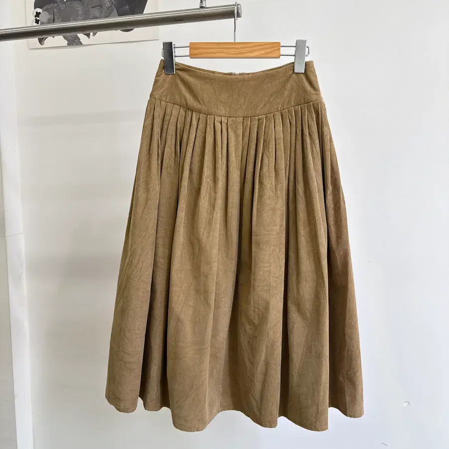 AGNES B. (Made in Japan) 코듀로이 롱스커트