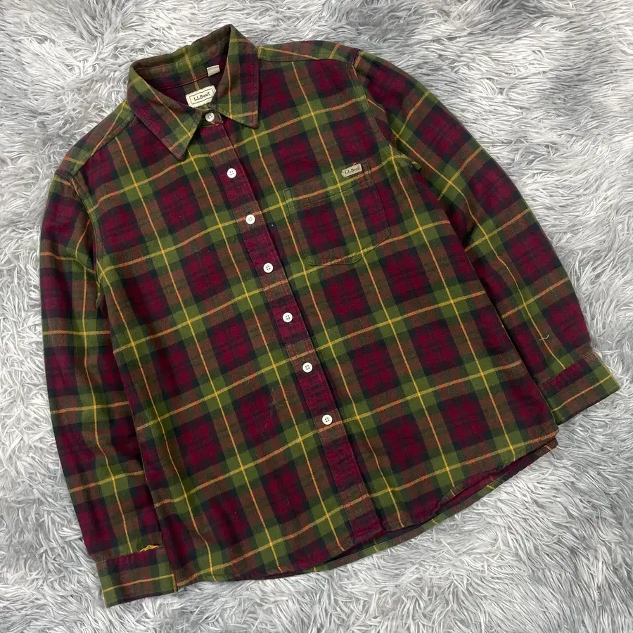 LL Bean 엘엘빈 클래식 타탄 체크 플란넬 치노 셔츠 5833
