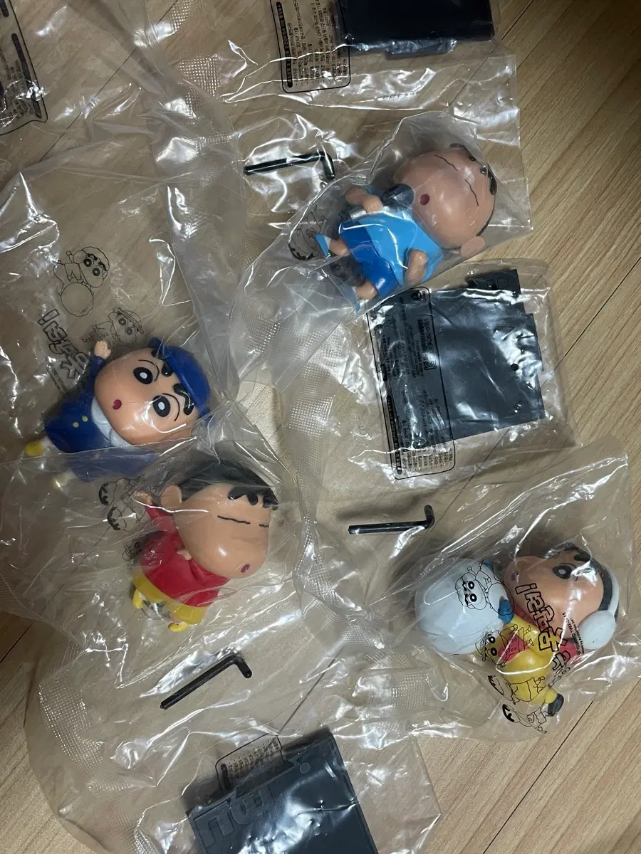 롯데리아 리아토이 짱구 4종 세트