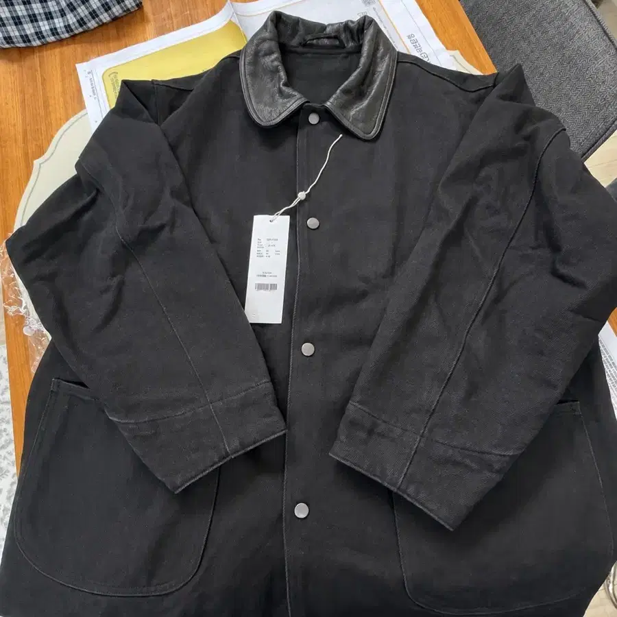 [1] 25AW COMOLI 코모리 데님 레더 워크 자켓 블랙 C03-01015