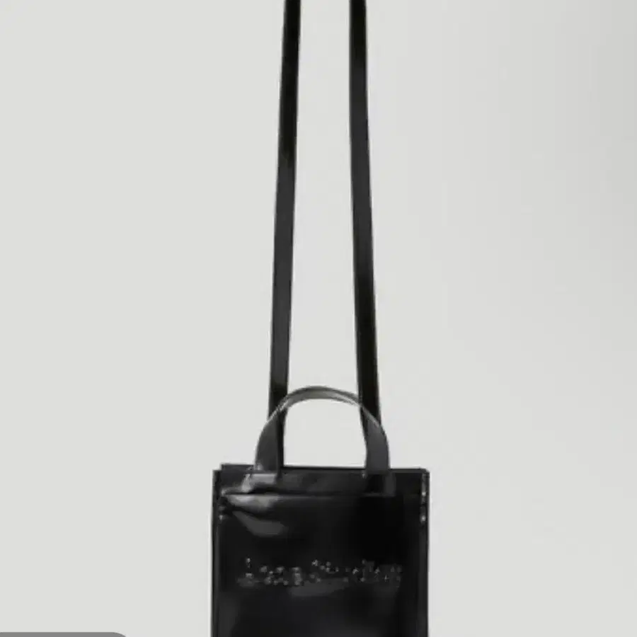 아크네스튜디오 로고 쇼퍼 미니백 토트백 Logo shopper mini tote bag 블랙