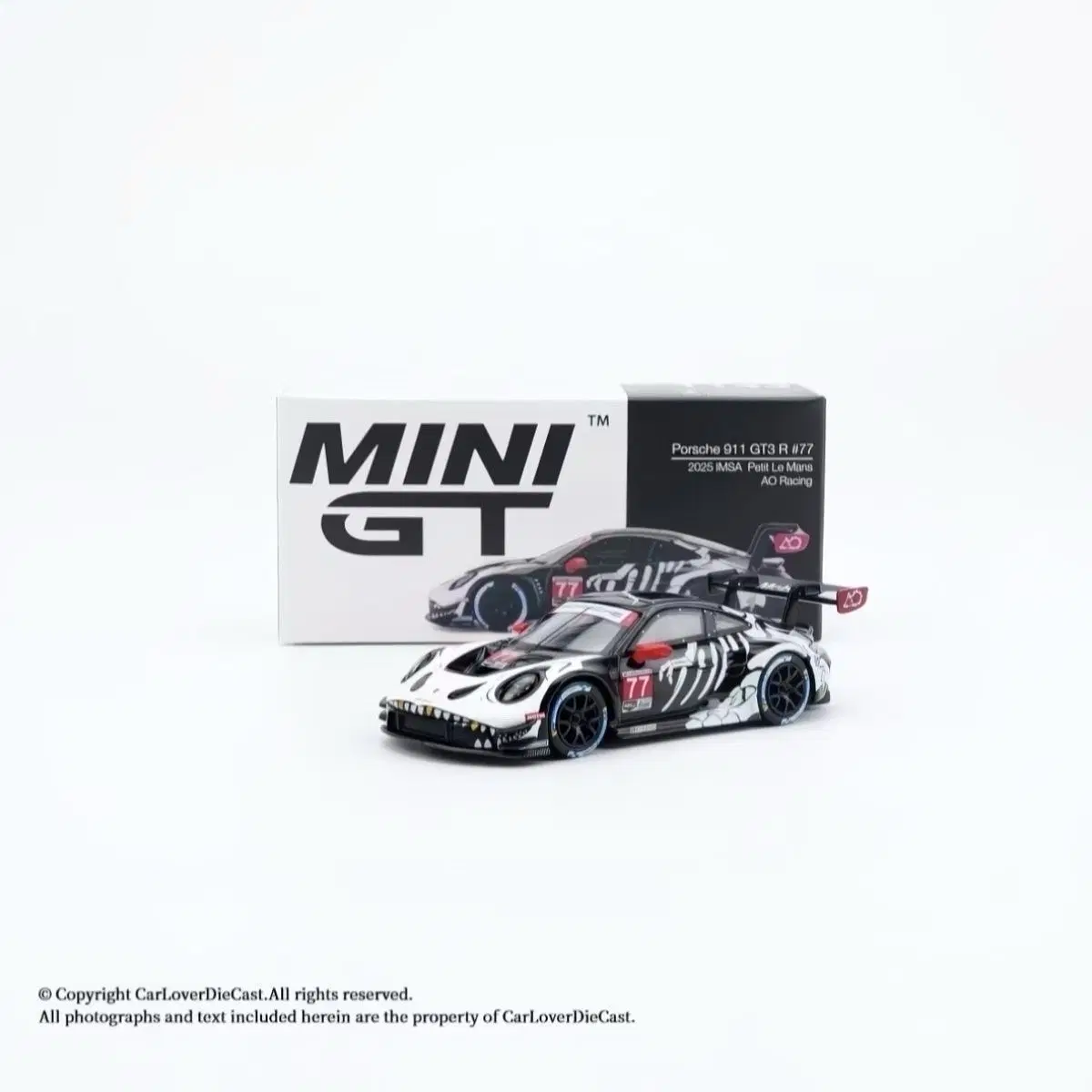미니지티 포르쉐 911 GT3 R #77 2025 IMSA 쁘띠르망 AO 레이싱