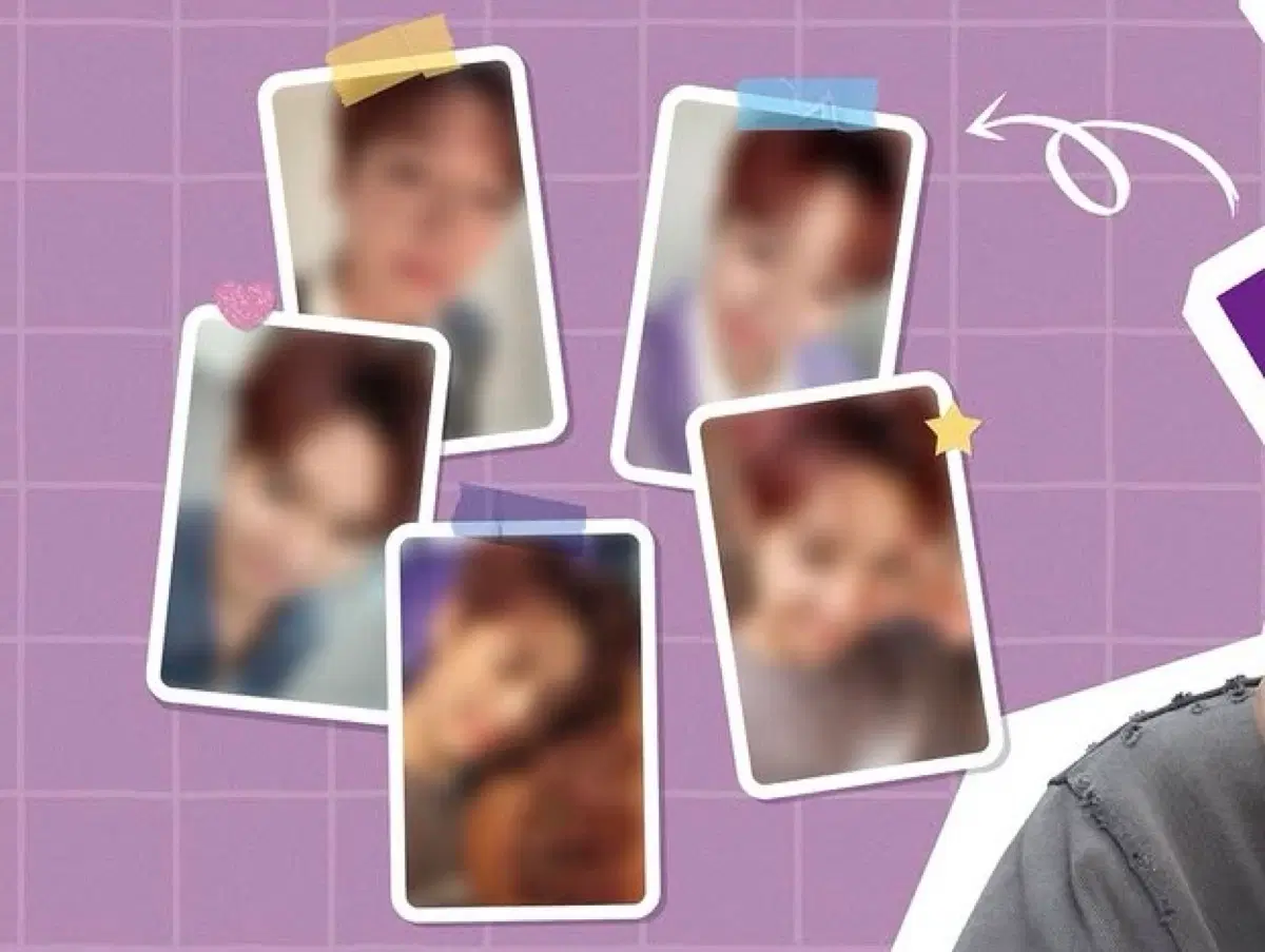 더벤티 박지훈 포카 5종 일괄 판매(중복 없음)