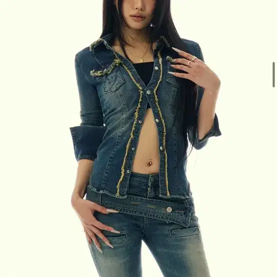 길라아카이브 데님 셔츠