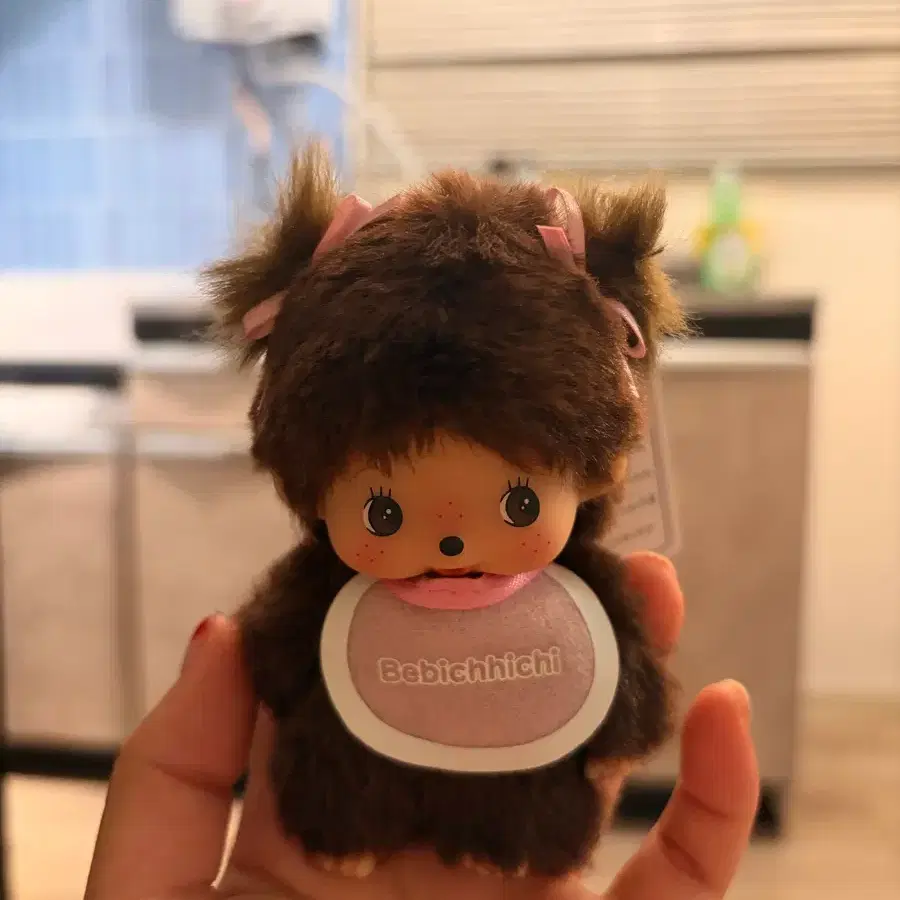 몬치치 베비치치 빅헤드 걸 키 체인 브라운