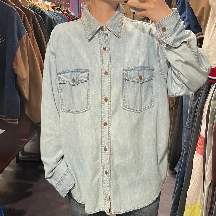 [IM] 빈티지 데님 셔츠 연청