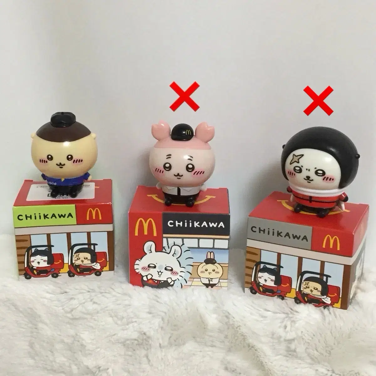 치이카와 먼작귀 일본 해피밀 피규어 쿠리만쥬 랏코
