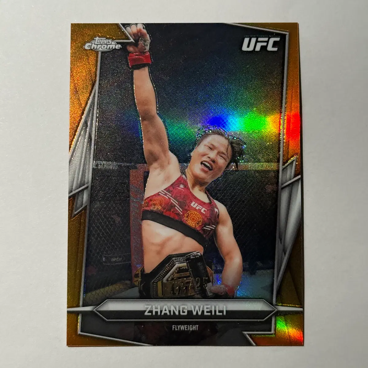 [한정] UFC 장 웨일리 25한정 오렌지 탑스크롬 UFC 카드