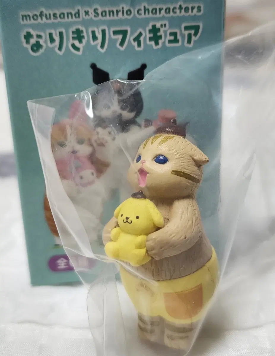 폼폼푸린 산리오 콜라보 1탄 mofusand 모프샌드 모후샌드 고양이 피규어 가챠 키링