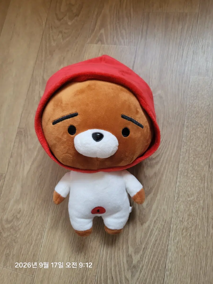 카카오프렌즈 라이언인형 빨강망토 겨울옷