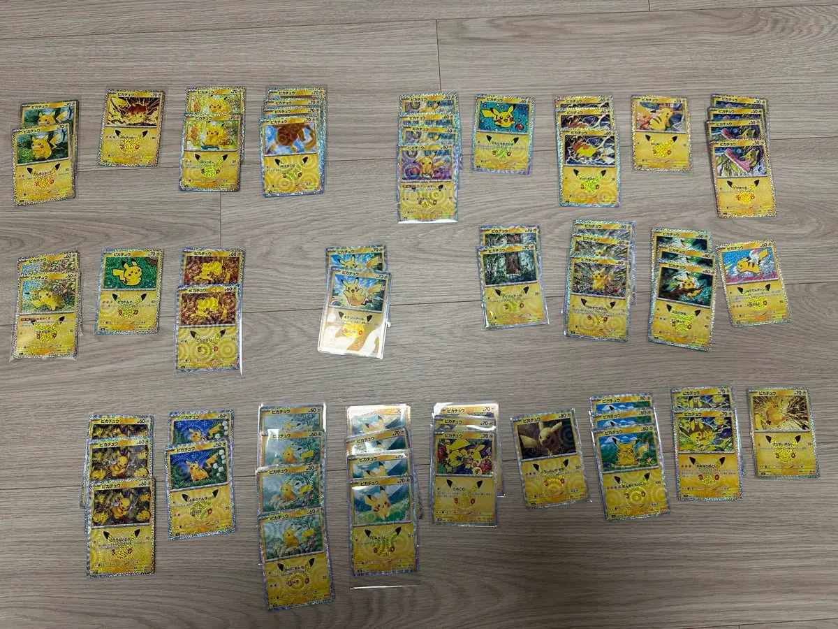 포켓몬스터 30주년 피카츄 카드 일카