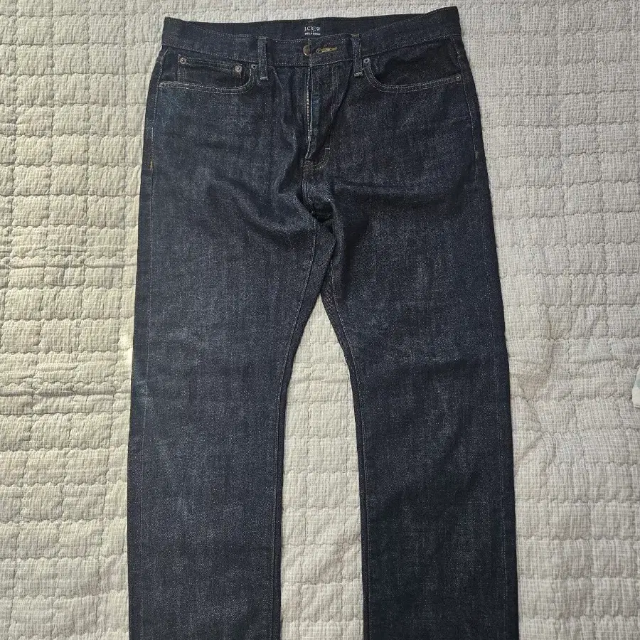 J.CREW 제이크루 셀비지 스트레이트 다크인디고 데님 W34 L30
