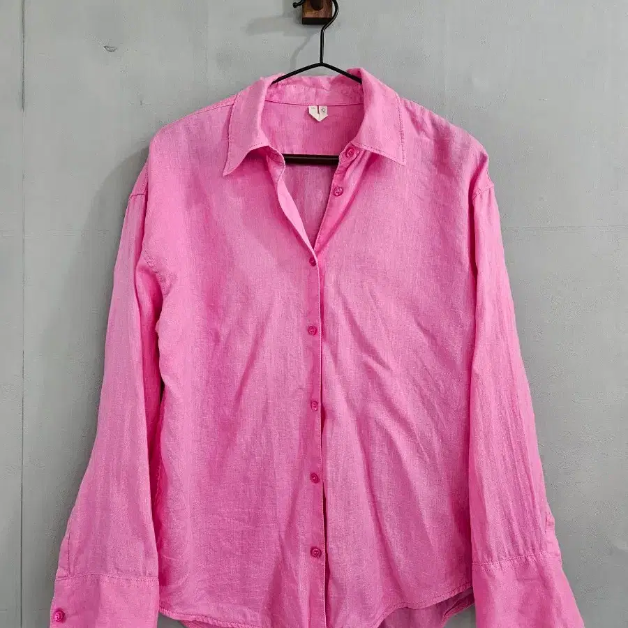 아르켓 핑크 린넨100 셔츠 EUR 32T
