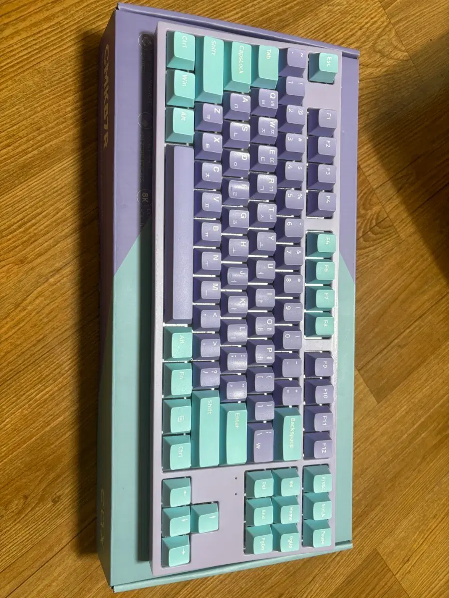 CMK87R 키보드 퍼플 민트