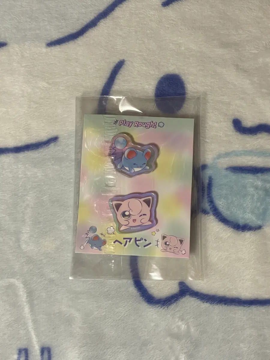 포켓몬 play rough 마릴 푸린 머리핀 헤어핀