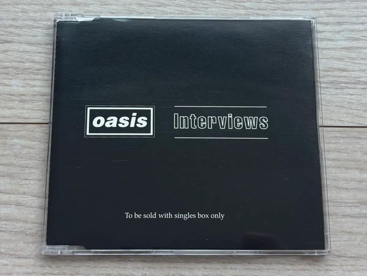 오아시스 OASIS Interviews 인터뷰 싱글 박스 한정 음반 영국 초판 CD