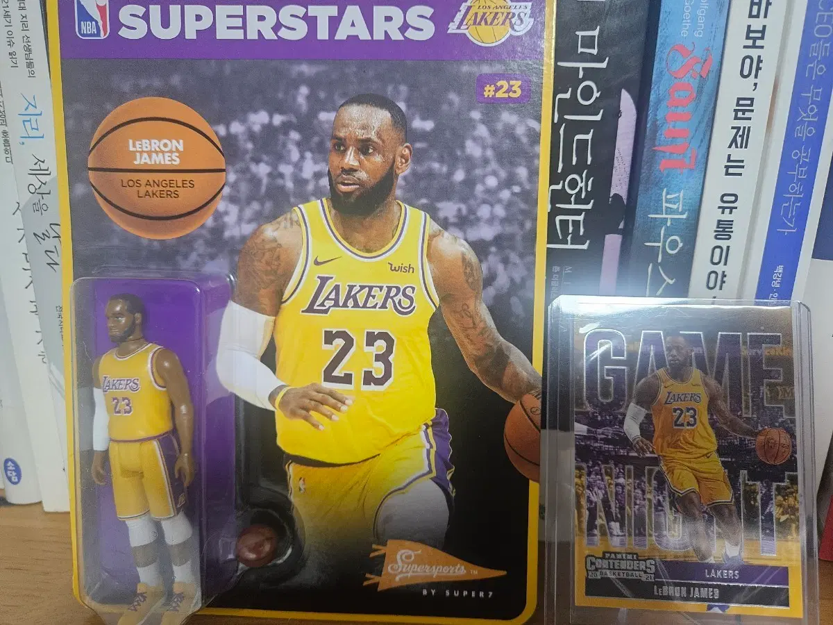 NBA 슈퍼스타 르브론 제임스 피규어 + 카드 세트