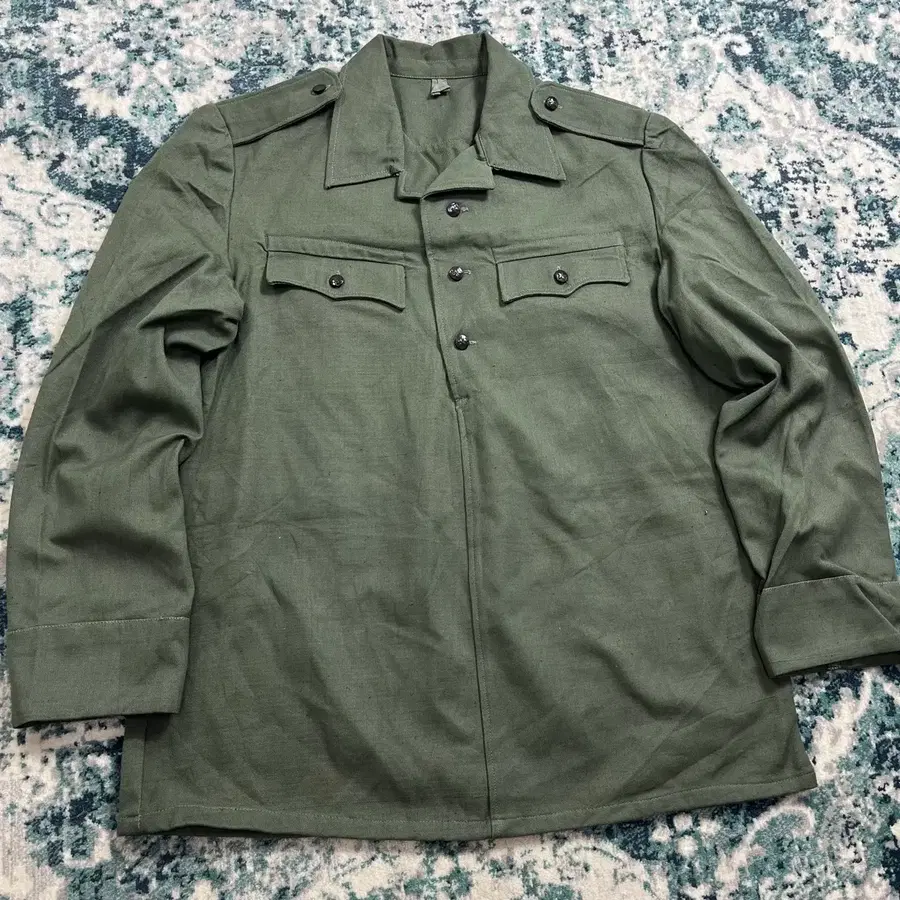 80's Bulgaria Military Pullover 셔츠 탑