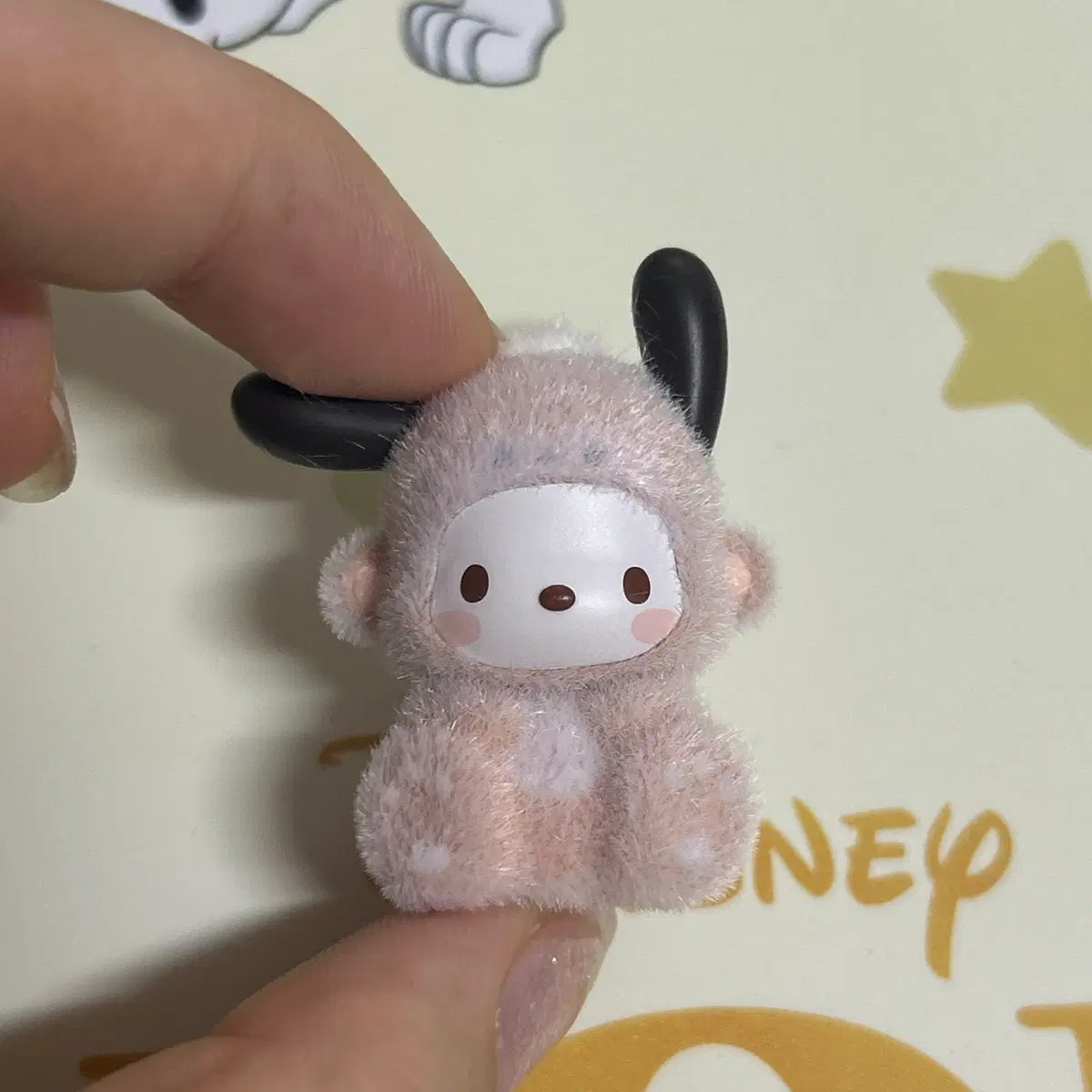 산리오 포챠코 플러피 원숭이 피규어
