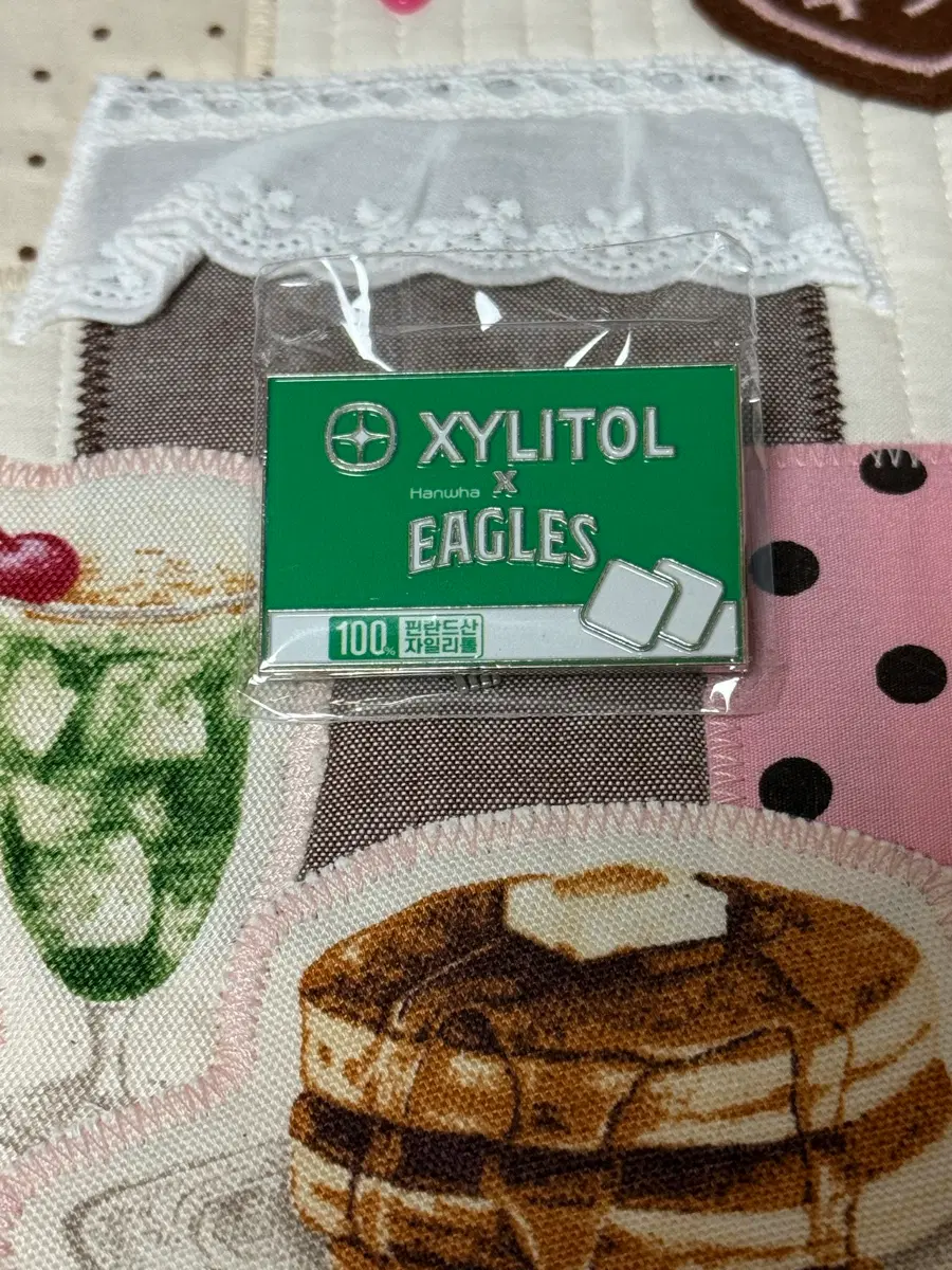롯데웰푸드 KBO 한화이글스 자일리톨 뱃지