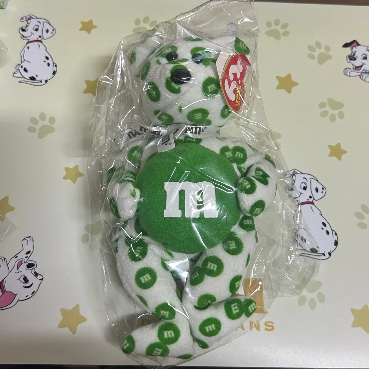M&M's 초콜릿 티와이 베어 인형 엠앤엠즈 그린