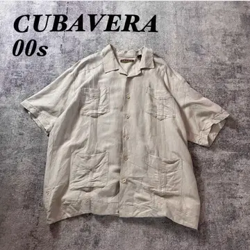 00sCUBAVERA 쿠바 셔츠 오픈 카라 4 포켓 XL
