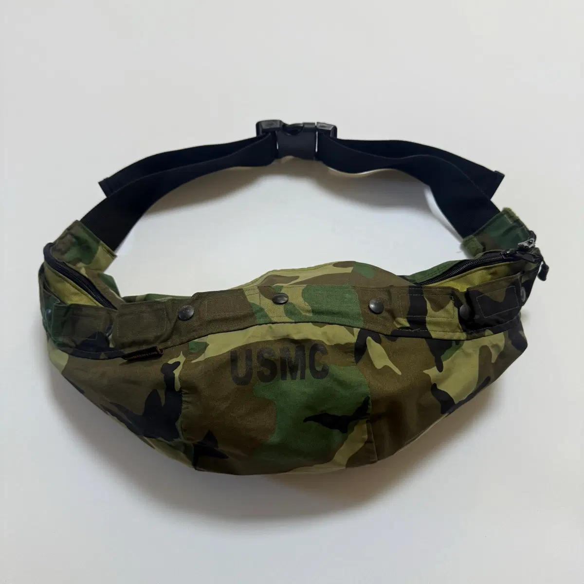 USMC 밀리터리 우드랜드 힙색 -usmc