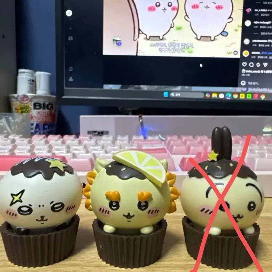 먼작귀 컵케이크피규어 랏코/시사