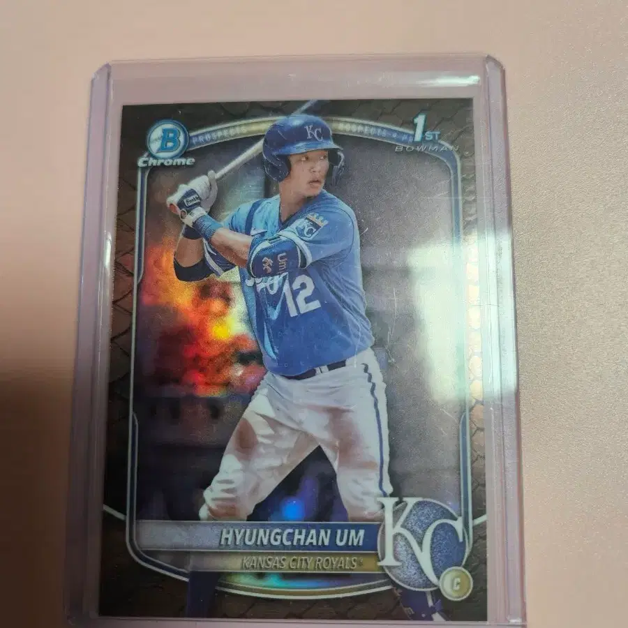 엄형찬 2025 바우만크롬 1st bowman 리플렉터 카드