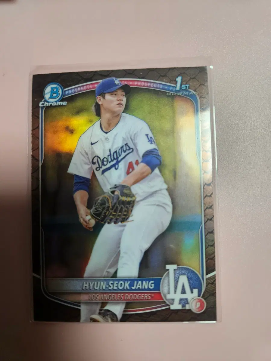 장현석 2025 바우만크롬 1st bowman 리플렉터 카드