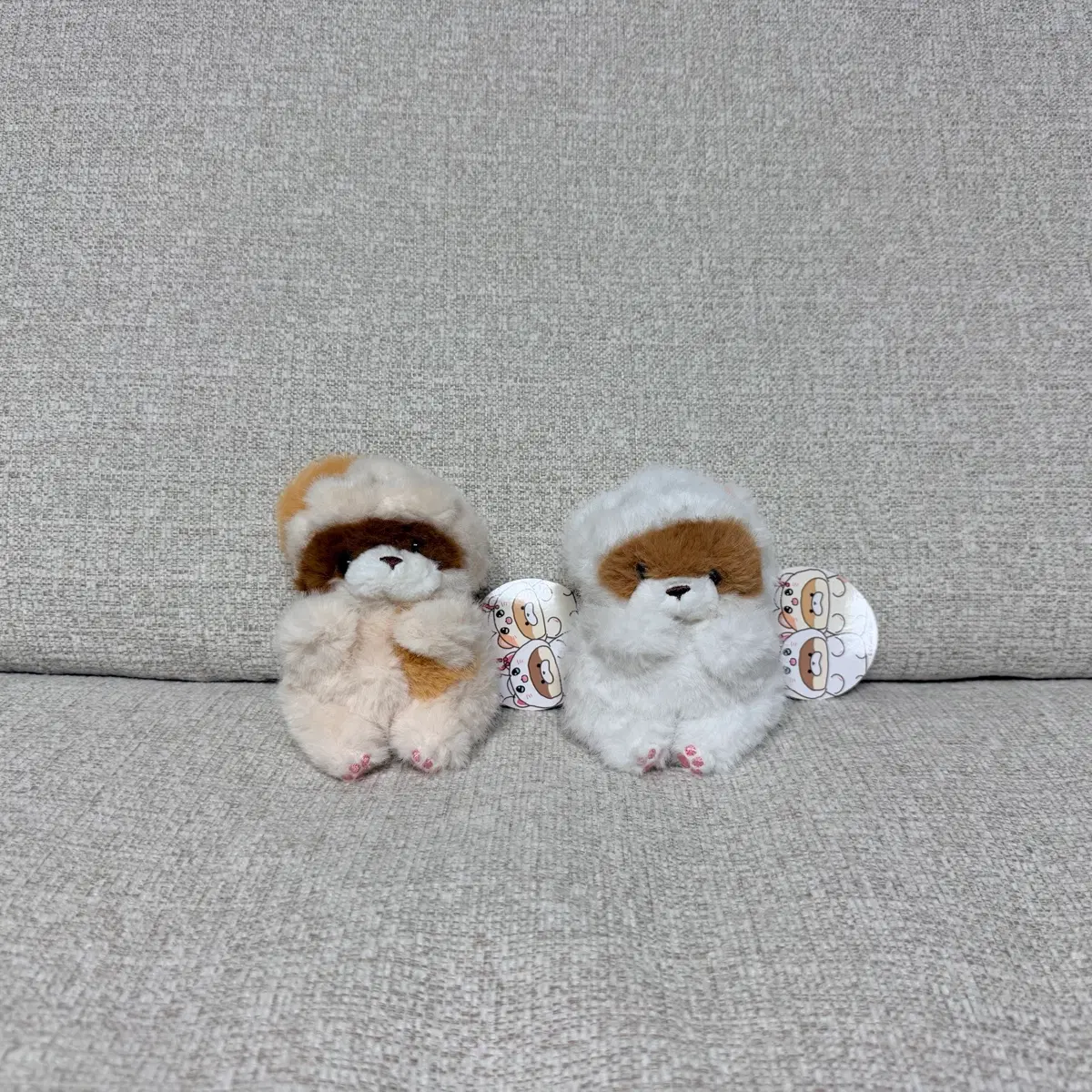 정품 코네코짱인줄 우소우소짱 브라운 12cm 키링 인형 가방고리