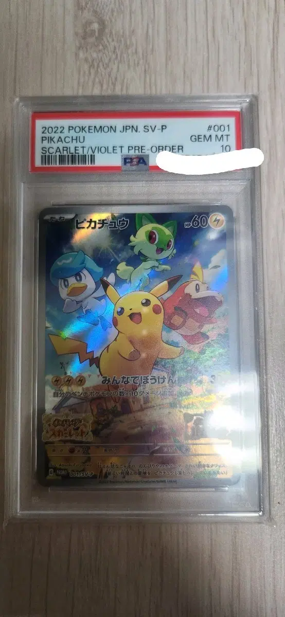 포켓몬 카드 피카츄 2022 프로모 psa 10