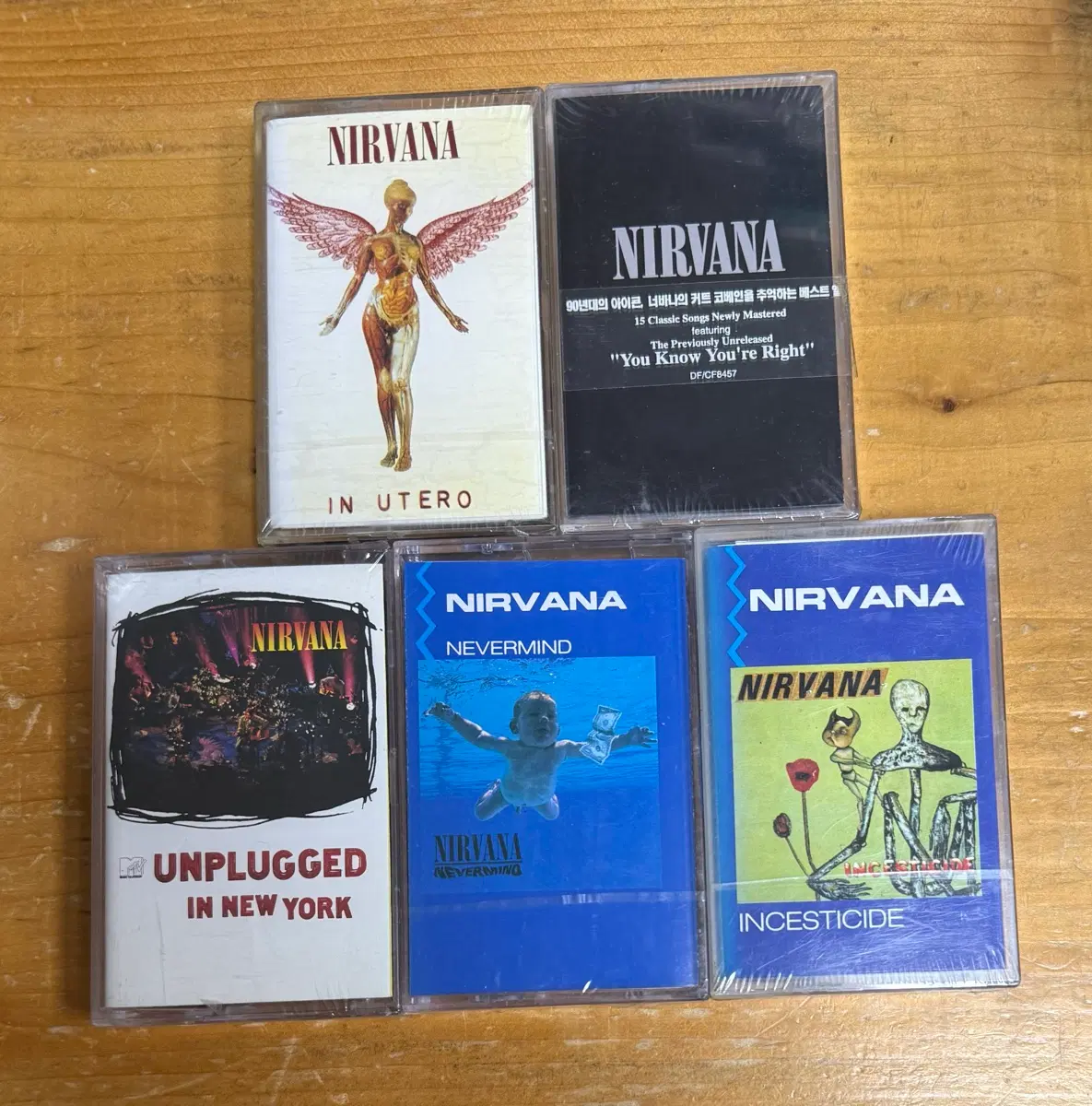 너바나 (NIRVANA) 카세트테이프 모음 -미개봉-